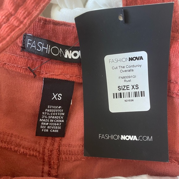 Fashion Nova Corduroy Overalls - Picture 4 of 5